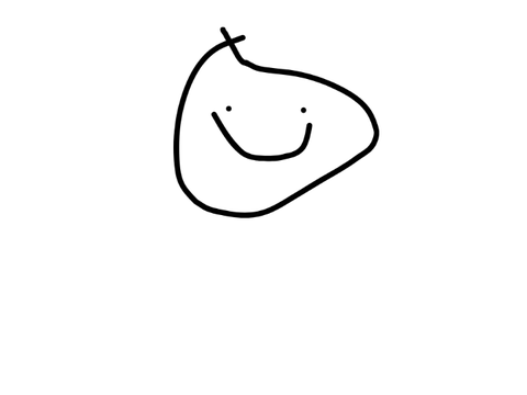 How the Stick man head was created □