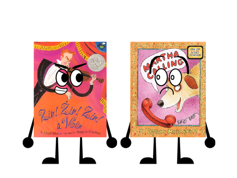 Two of my childhood books as rivals.