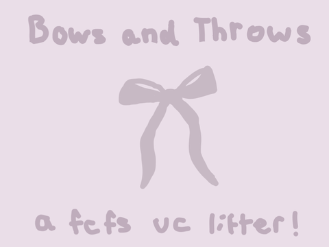 Closed! [ BOWS AND THROWS ] open fcfs urchinclan litter!!