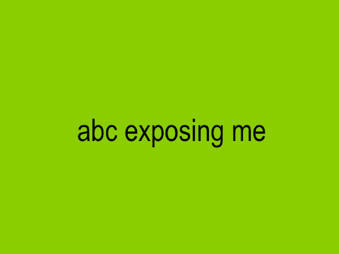 8# ╎abc exposing ꐑꐑ ɱe remix