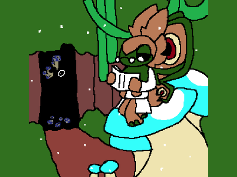 (ART) Reading in the forest