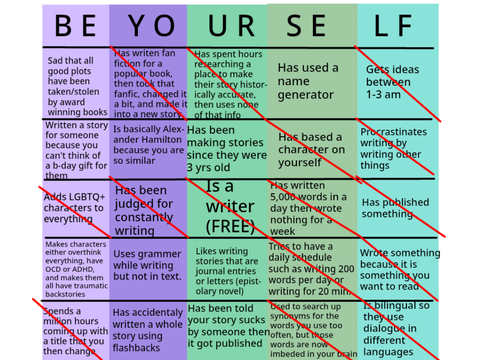 Writer Bingo remix