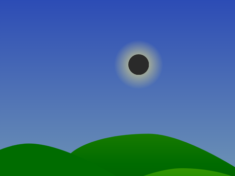 Look at the sun simulator