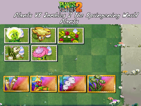 Plants Vs Zombies 2: The Springening World Plants