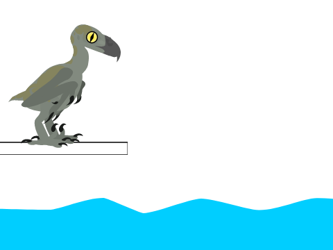 Haast yeets himself into the water but with my haast eagle