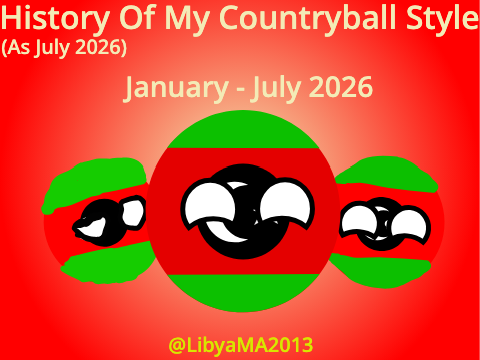 History of my Countryball Style - LibyaMA2013