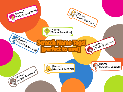 Vectored name tags