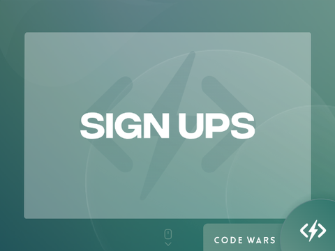SIGN-UPS ( ᴏᴘᴇɴ ) 