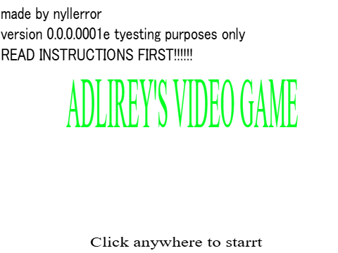 ADLIREYS VIDEO GAME (TW)
