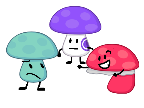 what if stapy marker and foldy were mushrooms?