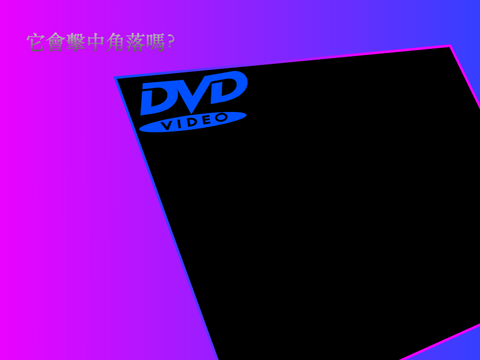 DVD Video screen saver