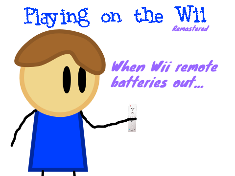 When Wii remote batteries out... (Playing on the Wii)