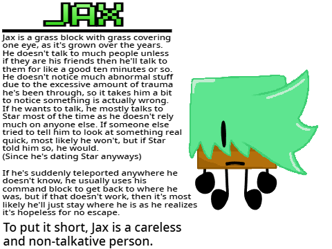 Description of Jax // Object OC
