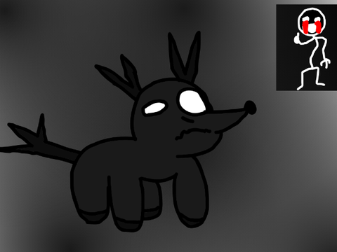 that deer thing from dishes color ft that stick monster