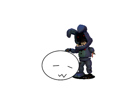 Add yourself getting pet by withered bonnie
