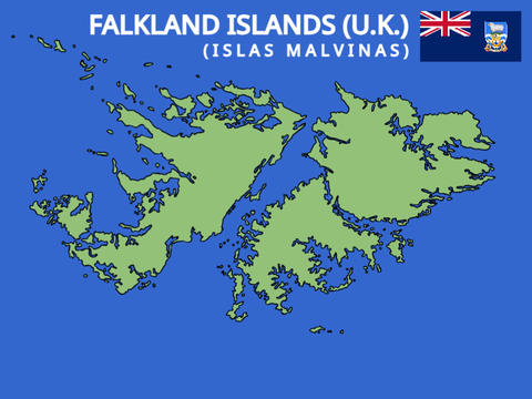 Falkland Islands Map Template