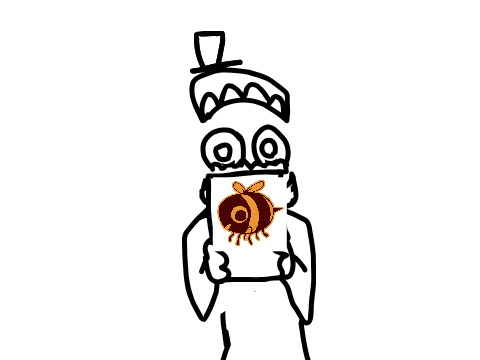 Look at this cool bee I drew tadc