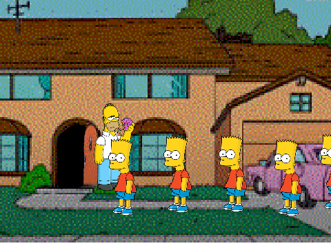 Homer let the barts out fangame 