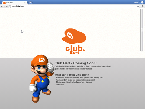 Club Bert Concept Website