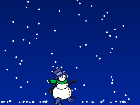 Virtual snow (no invisible item)