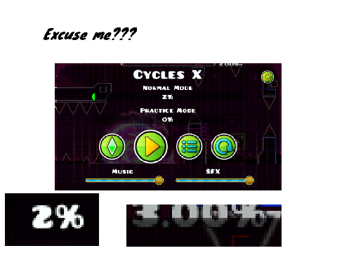 Wow... Robtop made Geometry Dash extremely well with no stupid glitches