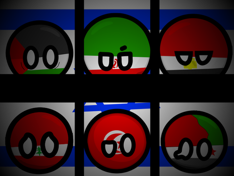 6 littles country #countryballs #Palestine