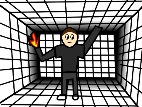 Shatter-fluid animation test: Pyro