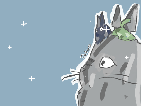 Totoro drawing