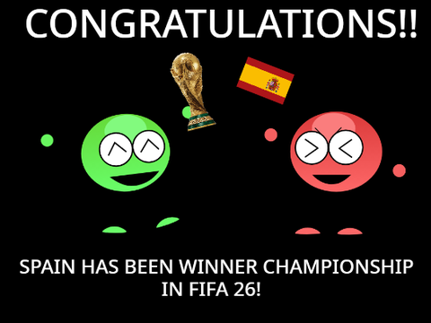 Spain has been winner Championship!