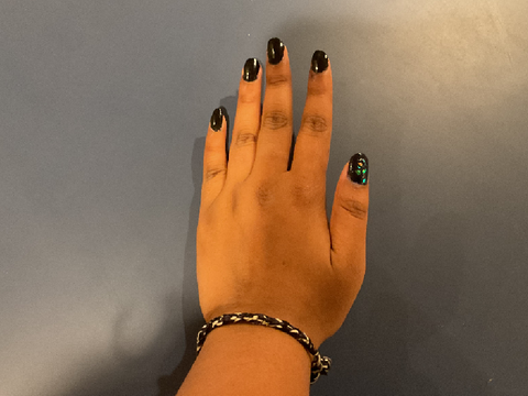 My nails lowk eating