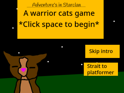 WIP Adventure's in Starclan