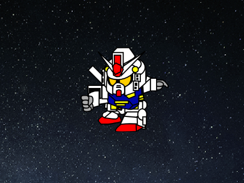 SD(スーパーデフォルメ)ガンダム 素材 武装追加小改造 remix