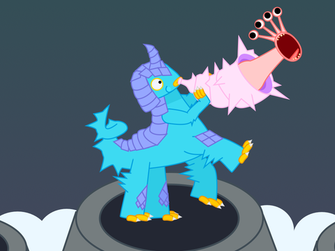Drawing a monster every day, day 2: Strombonin