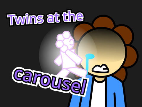 Twins at the carousel - animation - meme