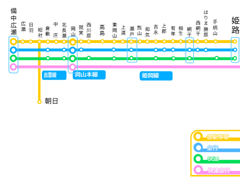 西日本高速鉄道路線図