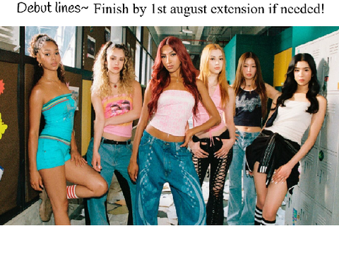 Debut lines!MY PART FOR LUNELIT