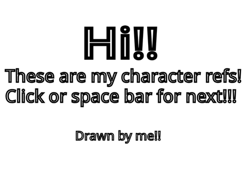 Original Character References! 