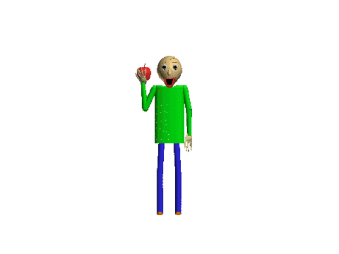 baldi eating an apple forever