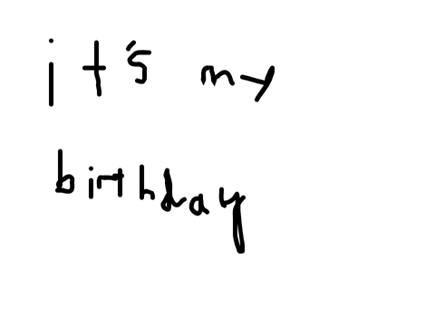 ITS MY BIRTHDAY [YAYYYYY]