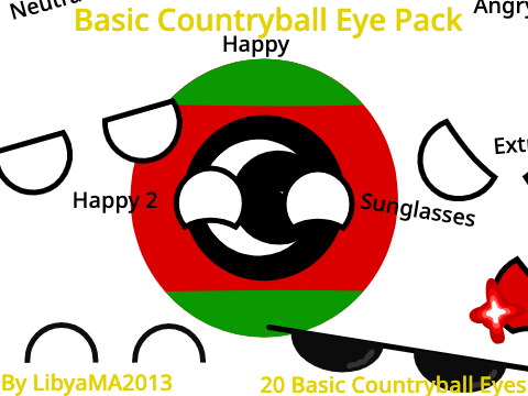 Basic Countryball Eye Pack
