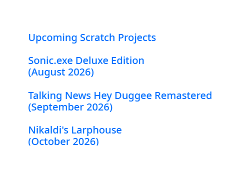 Upcoming Scratch Projects In 2026