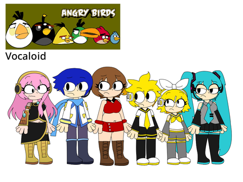 How I made this Angry Birds Art? (Vocaloid)