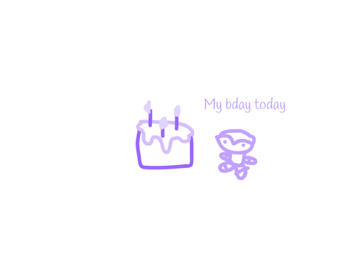 My bday today