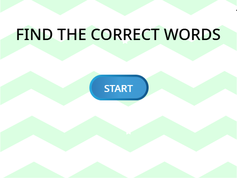 FIND THE CORRECT Words   1.0