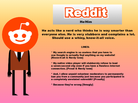 My Audition Entry For Reddit!