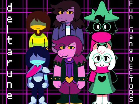 Deltarune Vectors - Fun Gang