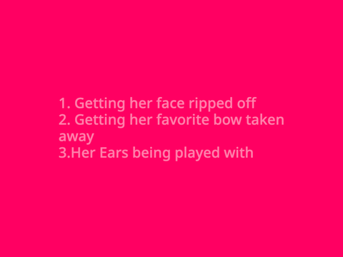 Pinki's Three Main Dislikes
