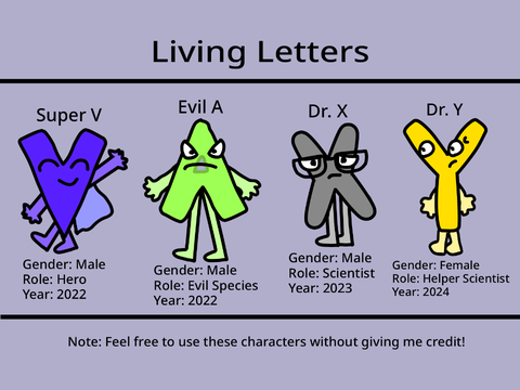 Living Letters Characters