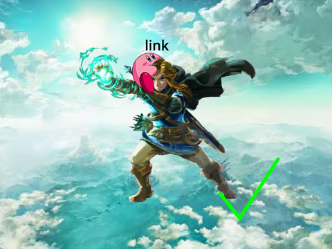 Kirby fits on totk characters