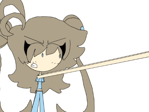 teen-sama's attack pose